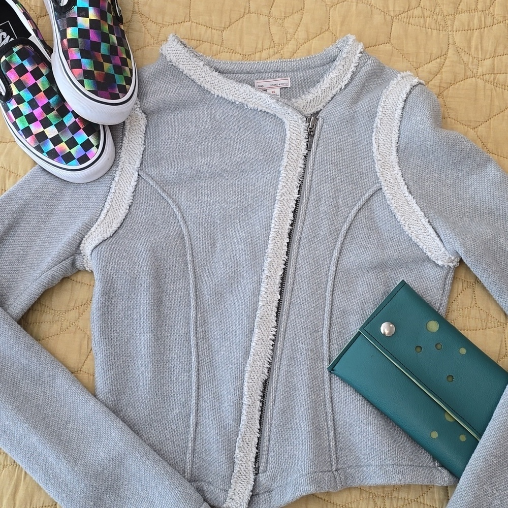 GAP Crop Asymeyric Jacket